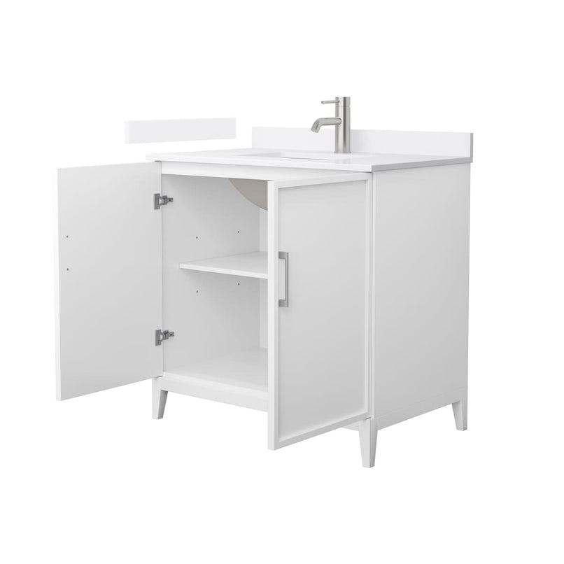 Elan 36" Free Standing Single Basin Vanity Set with Cabinet and Cultured Marble Vanity Top - image 8