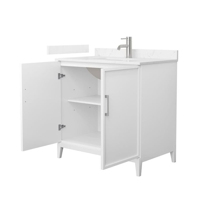 Elan 36" Free Standing Single Basin Vanity Set with Cabinet and Cultured Marble Vanity Top - image 9