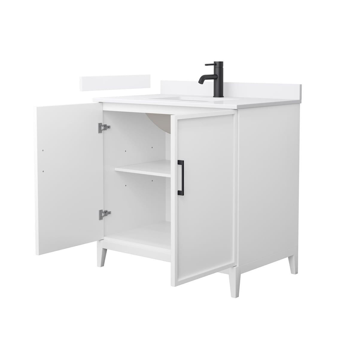 Elan 36" Free Standing Single Basin Vanity Set with Cabinet and Cultured Marble Vanity Top