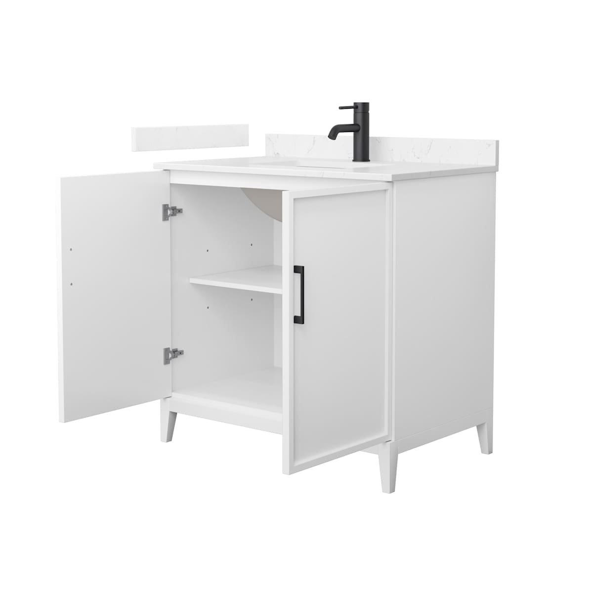 Elan 36" Free Standing Single Basin Vanity Set with Cabinet and Cultured Marble Vanity Top - image 11