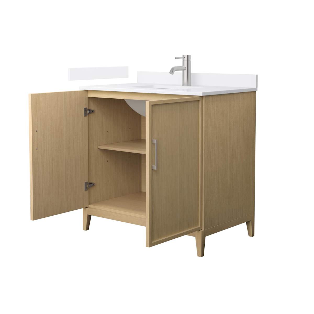 Elan 36" Free Standing Single Basin Vanity Set with Cabinet and Cultured Marble Vanity Top