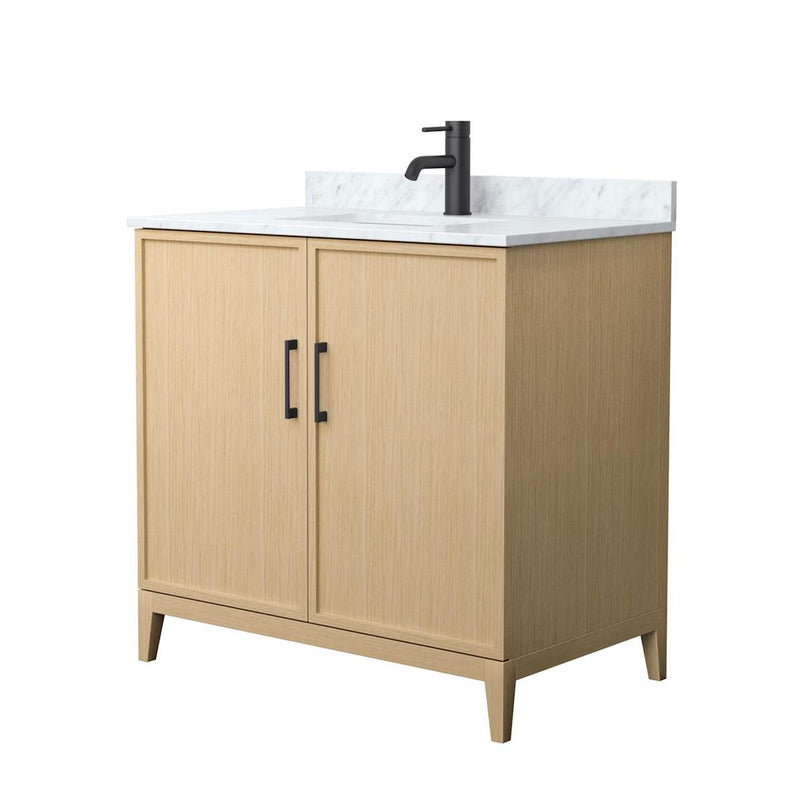Elan 36" Free Standing Single Basin Vanity Set with Cabinet and Marble Vanity Top - image 1