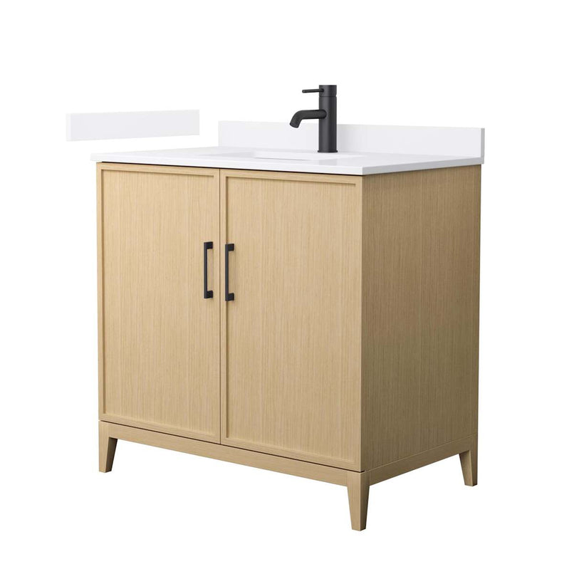 Elan 36" Free Standing Single Basin Vanity Set with Cabinet and Quartz Vanity Top - image 1