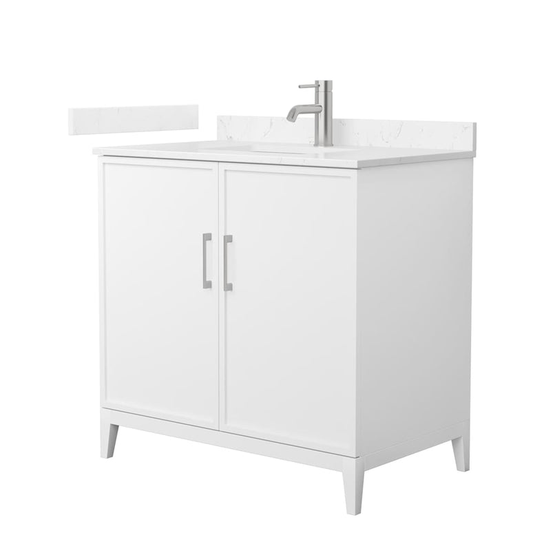 Elan 36" Free Standing Single Basin Vanity Set with Cabinet and Cultured Marble Vanity Top - image 1