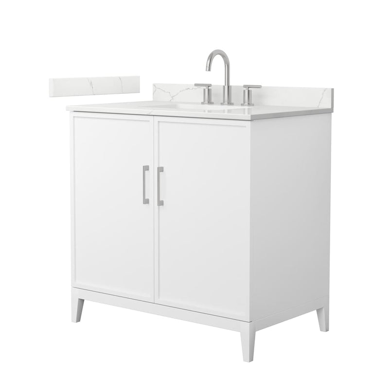 Elan 36" Free Standing Single Basin Vanity Set with Cabinet and Quartz Vanity Top - image 1