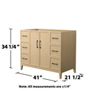Elan 42" Single Free Standing Vanity Cabinet Only - Less Vanity Top - image 3