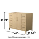 Elan 42" Single Free Standing Vanity Cabinet Only - Less Vanity Top - image 6