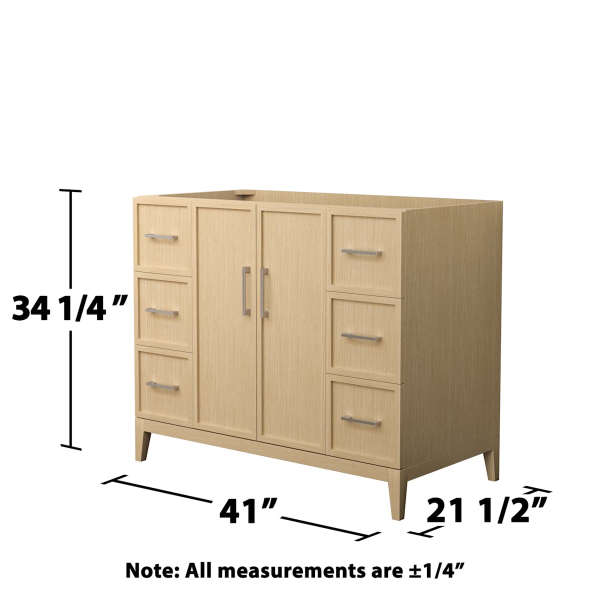 Elan 42" Single Free Standing Vanity Cabinet Only - Less Vanity Top