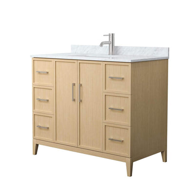 Elan 42" Free Standing Single Basin Vanity Set with Cabinet and Marble Vanity Top - image 1