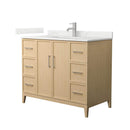 Elan 42" Free Standing Single Basin Vanity Set with Cabinet and Quartz Vanity Top - image 1