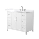 Elan 42" Free Standing Single Basin Vanity Set with Cabinet and Quartz Vanity Top - image 1