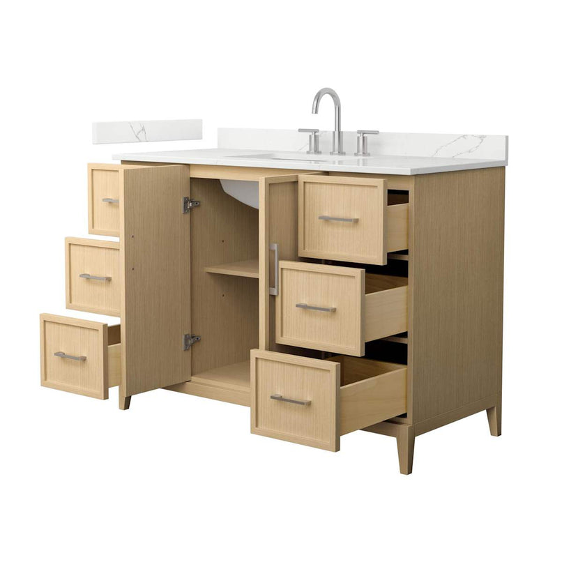 Elan 48" Free Standing Single Basin Vanity Set with Cabinet and Quartz Vanity Top - image 13