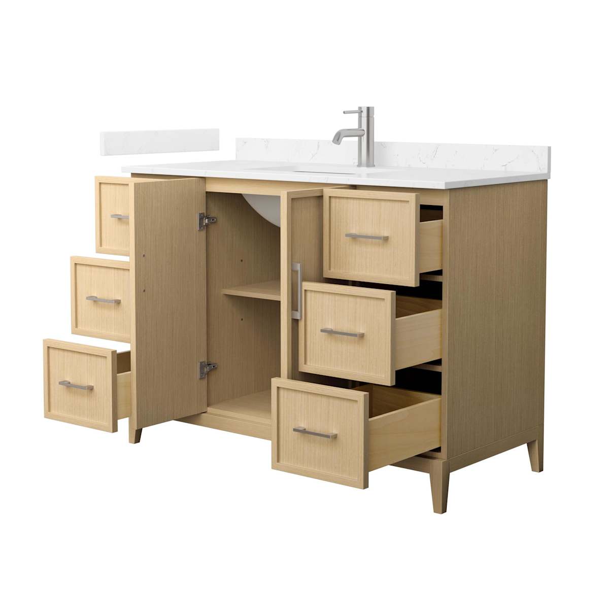 Elan 48" Free Standing Single Basin Vanity Set with Cabinet and Cultured Marble Vanity Top - image 13