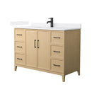Elan 48" Free Standing Single Basin Vanity Set with Cabinet and Cultured Marble Vanity Top - image 1