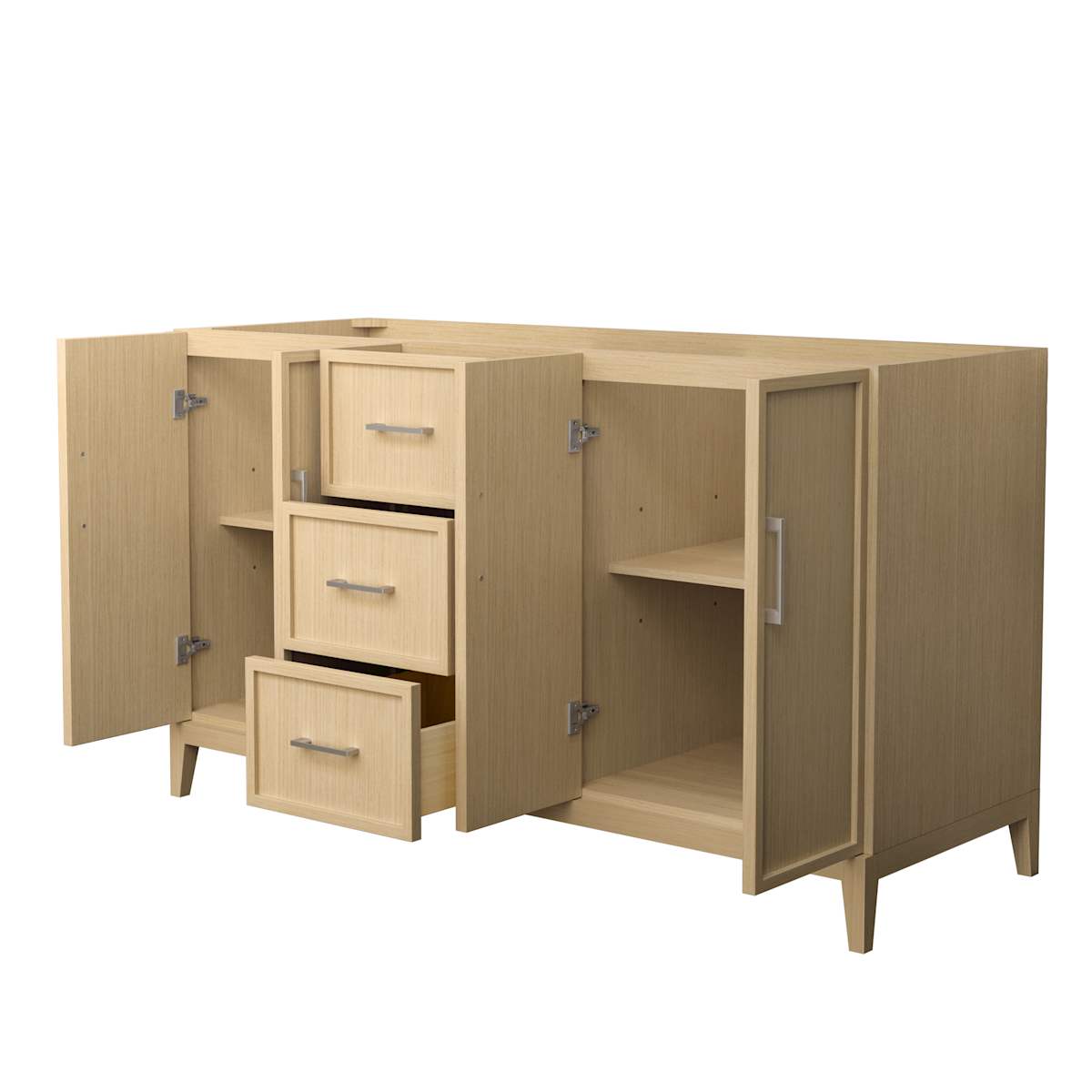 Elan 59" Double Free Standing Vanity Cabinet Only - Less Vanity Top