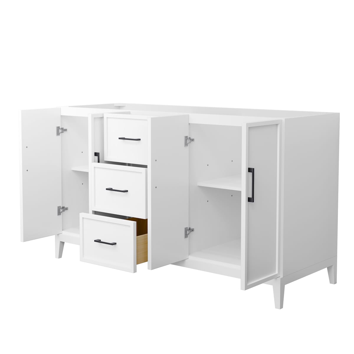Elan 59" Double Free Standing Vanity Cabinet Only - Less Vanity Top