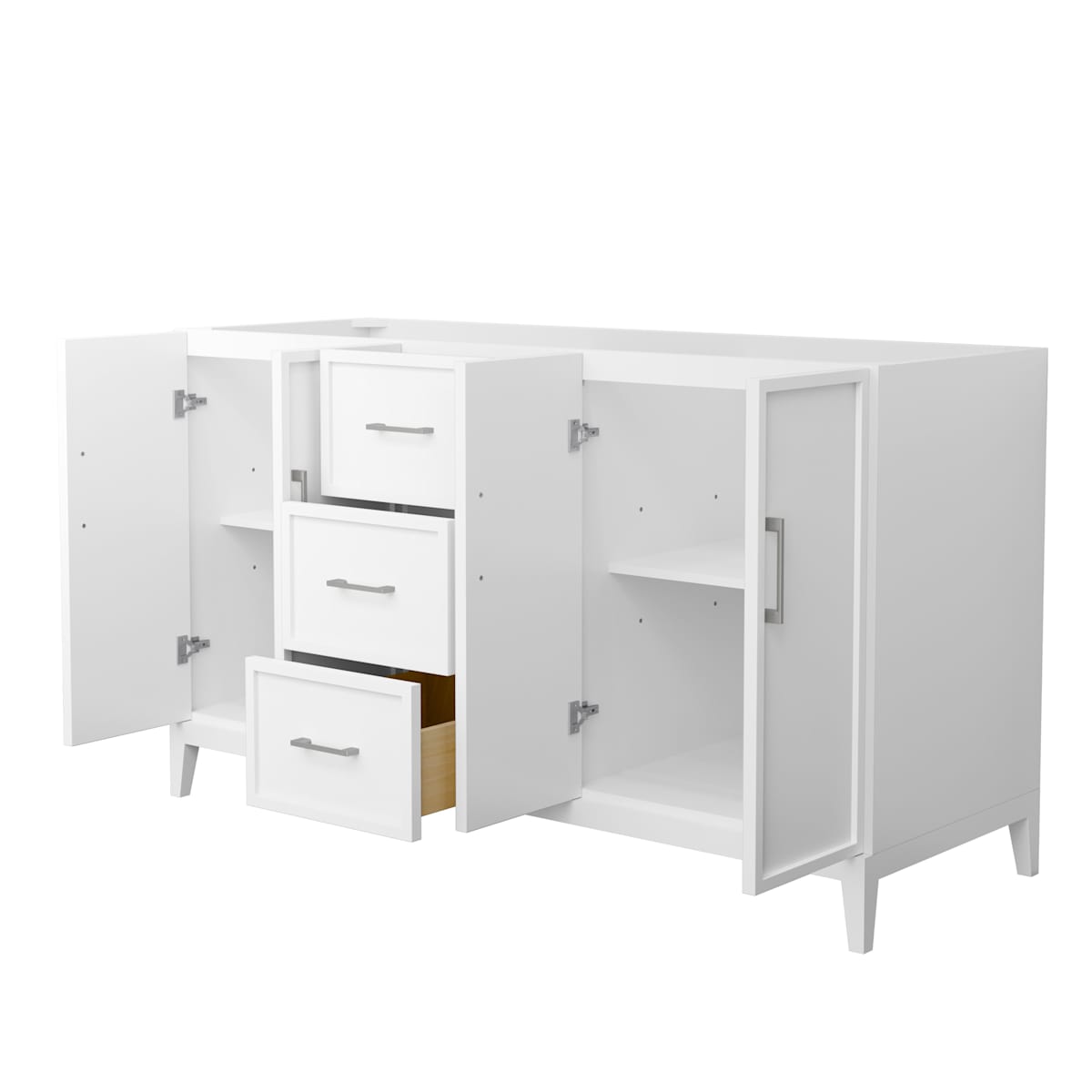 Elan 59" Double Free Standing Vanity Cabinet Only - Less Vanity Top