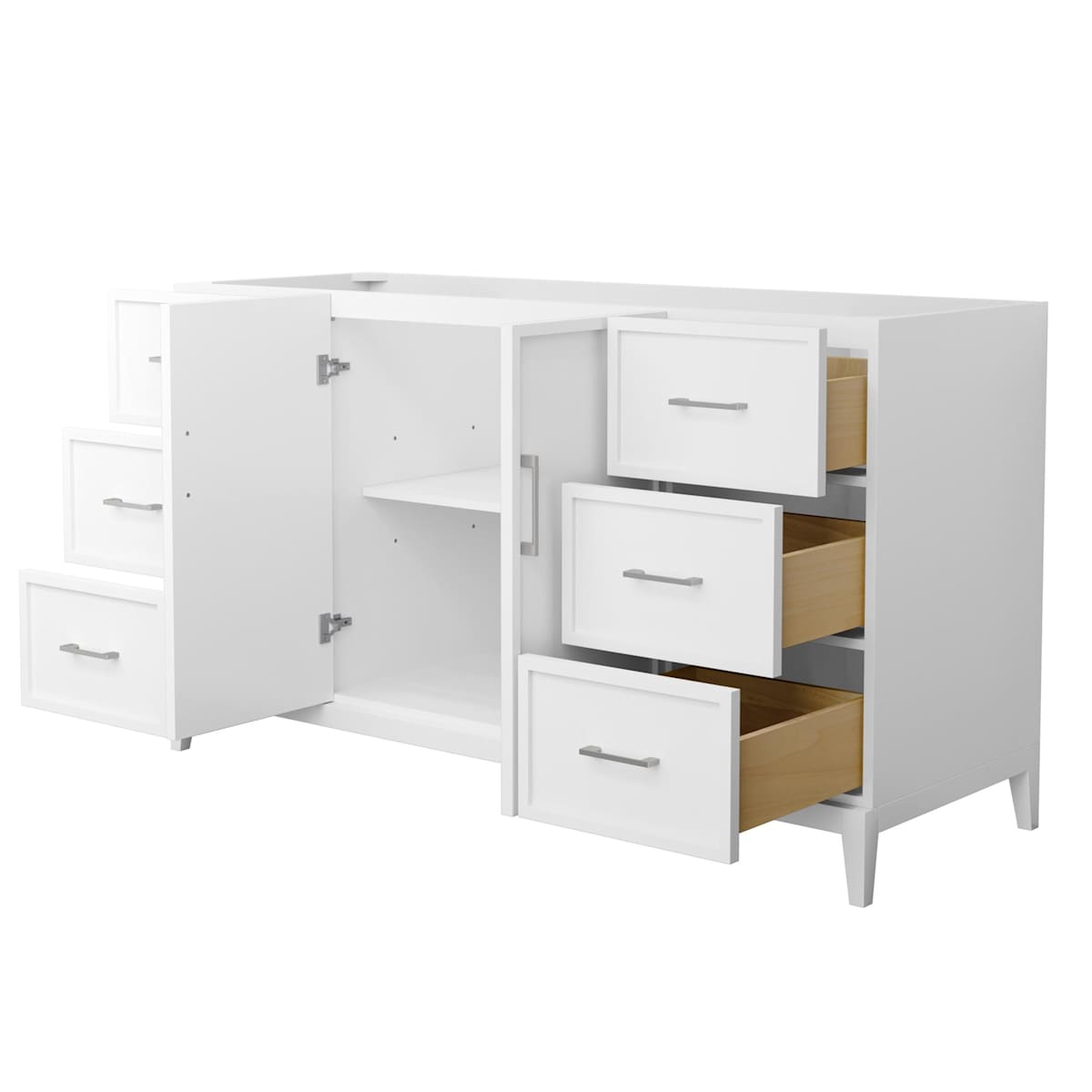Elan 59" Single Free Standing Vanity Cabinet Only - Less Vanity Top