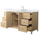 Elan 60" Free Standing Single Basin Vanity Set with Cabinet and Quartz Vanity Top - image 13