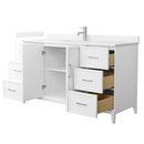 Elan 60" Free Standing Single Basin Vanity Set with Cabinet and Cultured Marble Vanity Top - image 8