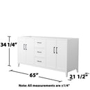 Elan 65" Double Free Standing Vanity Cabinet Only - Less Vanity Top - image 3