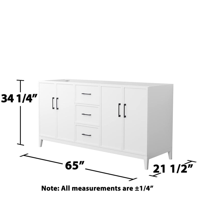 Elan 65" Double Free Standing Vanity Cabinet Only - Less Vanity Top - image 3