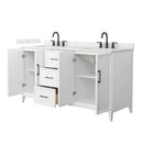 Elan 66" Free Standing Double Basin Vanity Set with Cabinet and Quartz Vanity Top - image 11