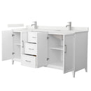 Elan 72" Free Standing Double Basin Vanity Set with Cabinet and Quartz Vanity Top - image 8
