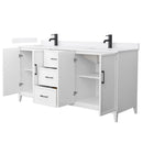 Elan 72" Free Standing Double Basin Vanity Set with Cabinet and Quartz Vanity Top - image 9