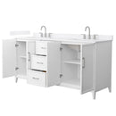 Elan 72" Free Standing Double Basin Vanity Set with Cabinet and Quartz Vanity Top - image 8