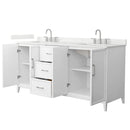Elan 72" Free Standing Double Basin Vanity Set with Cabinet and Quartz Vanity Top - image 9