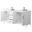 Elan 72" Free Standing Double Basin Vanity Set with Cabinet and Quartz Vanity Top - image 11