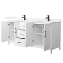 Elan 72" Free Standing Double Basin Vanity Set with Cabinet and Cultured Marble Vanity Top - image 9