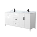 Elan 72" Free Standing Double Basin Vanity Set with Cabinet and Marble Vanity Top - image 1