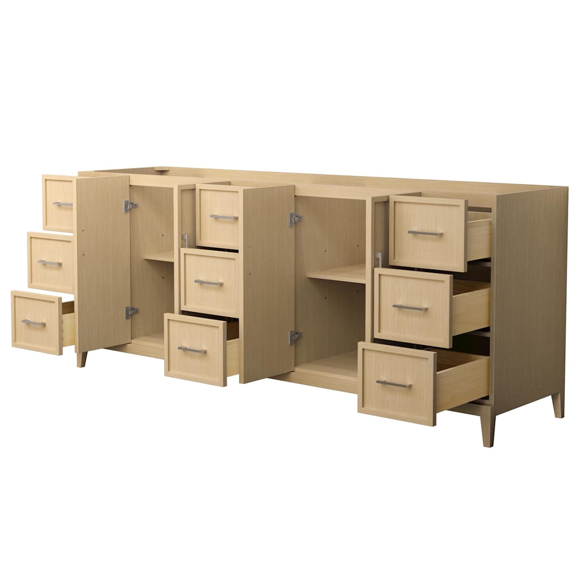 Elan 83" Double Free Standing Vanity Cabinet Only - Less Vanity Top