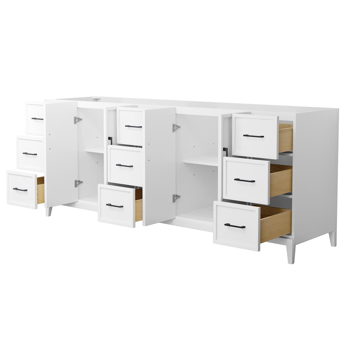 Elan 83" Double Free Standing Vanity Cabinet Only - Less Vanity Top - image 6