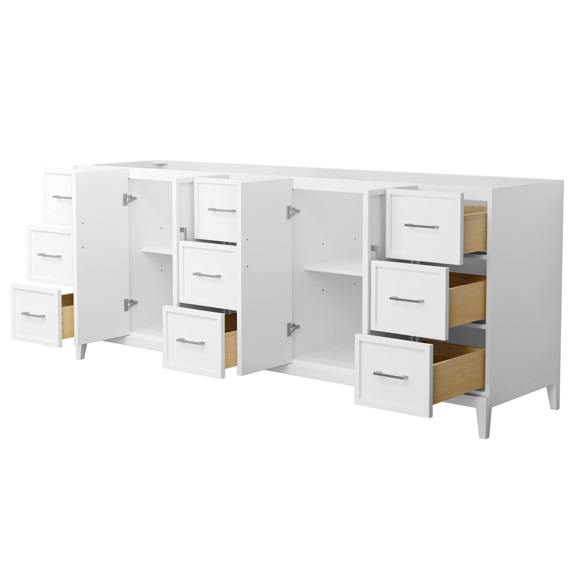 Elan 83" Double Free Standing Vanity Cabinet Only - Less Vanity Top - image 7