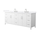 Elan 84" Free Standing Double Basin Vanity Set with Cabinet and Quartz Vanity Top - image 7