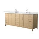 Elan 84" Free Standing Double Basin Vanity Set with Cabinet and Quartz Vanity Top - image 12
