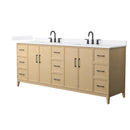 Elan 84" Free Standing Double Basin Vanity Set with Cabinet and Quartz Vanity Top - image 13