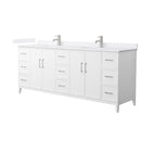 Elan 84" Free Standing Double Basin Vanity Set with Cabinet and Cultured Marble Vanity Top - image 8