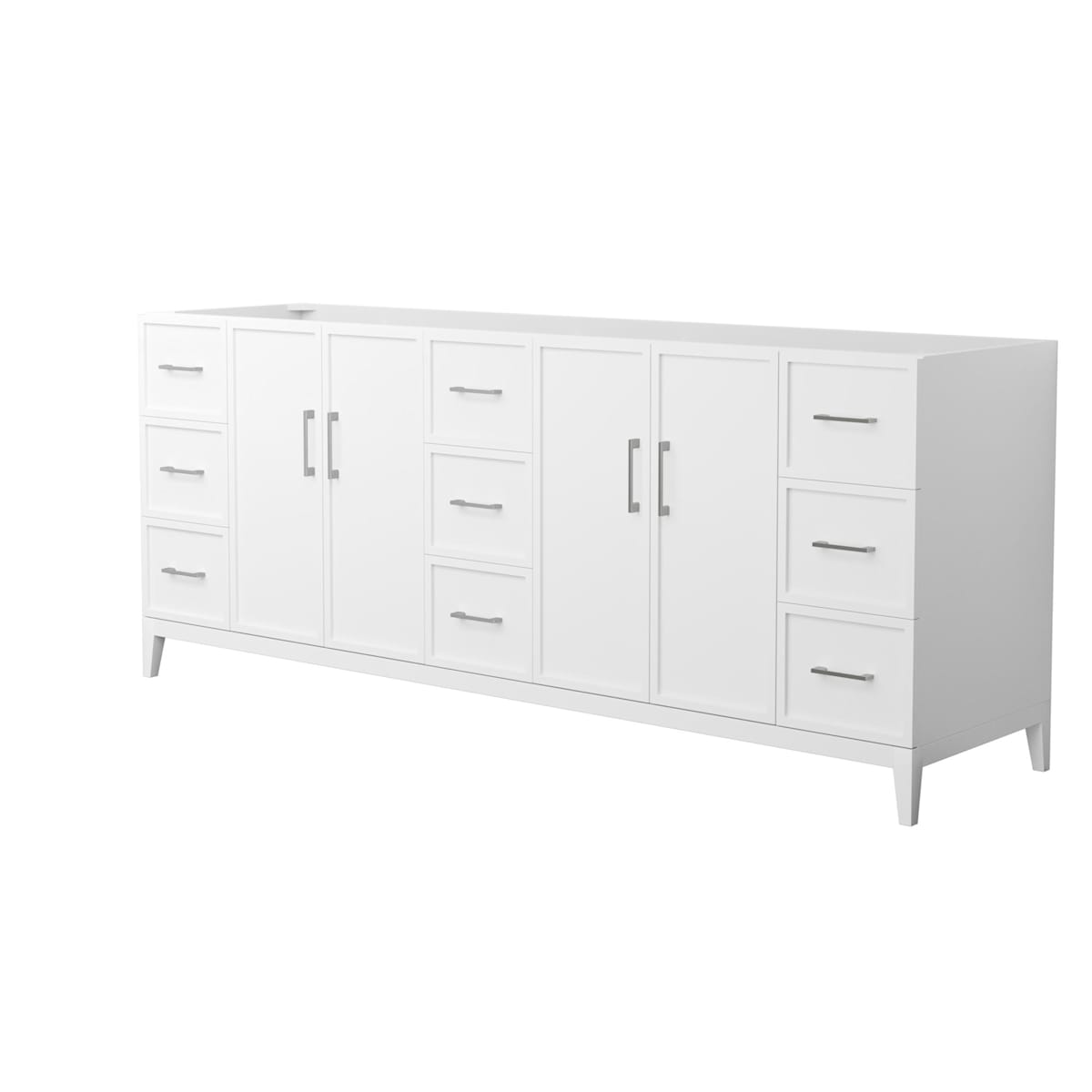 Elan 83" Double Free Standing Vanity Cabinet Only - Less Vanity Top - image 1