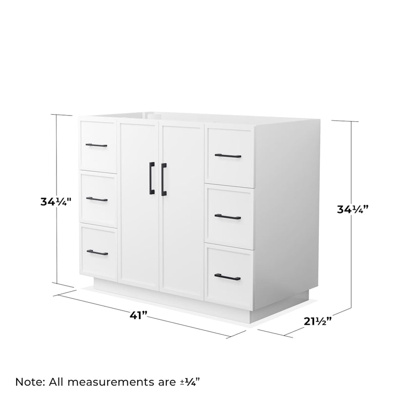 Elan TK 42" Single Free Standing Vanity Cabinet Only - Less Vanity Top - image 8