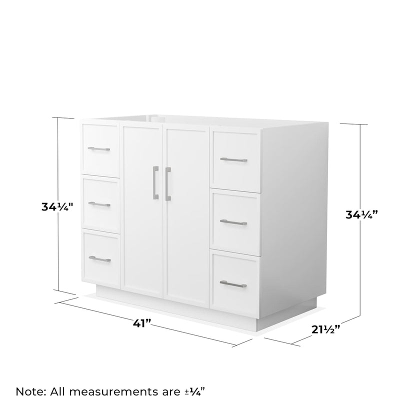 Elan TK 42" Single Free Standing Vanity Cabinet Only - Less Vanity Top - image 10