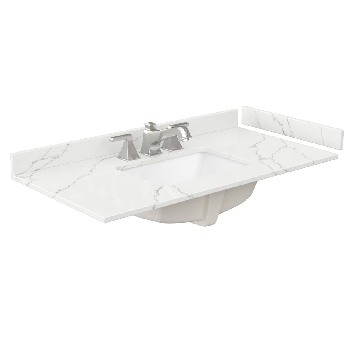 Elan TK 42" Free Standing Single Basin Vanity Set with Cabinet and Quartz Vanity Top - image 3