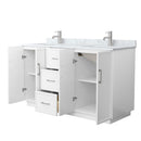 Elan TK 60" Free Standing Double Basin Vanity Set with Cabinet and Marble Vanity Top - image 6