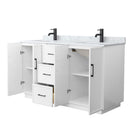Elan TK 60" Free Standing Double Basin Vanity Set with Cabinet and Marble Vanity Top - image 7