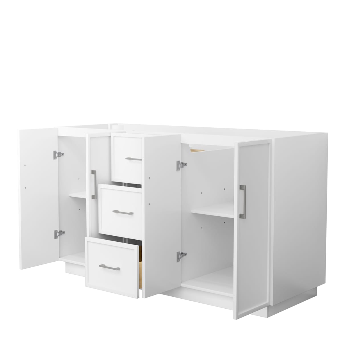Elan TK 60" Double Free Standing Vanity Cabinet Only - Less Vanity Top