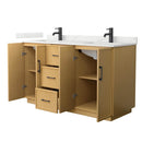 Elan TK 60" Free Standing Double Basin Vanity Set with Cabinet and Quartz Vanity Top - image 2
