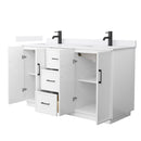 Elan TK 60" Free Standing Double Basin Vanity Set with Cabinet and Quartz Vanity Top - image 9